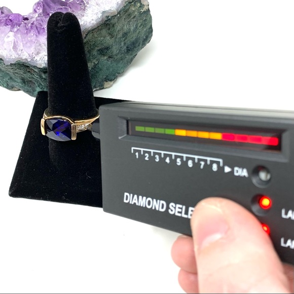 Ross-Simons Blue and Gold Ring - Picture 7 of 7